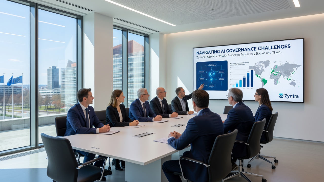 Startup founders reviewing compliance documents in a collaborative workspace setting